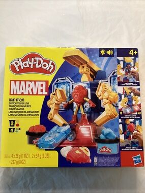 Marvel Play-Doh Iron Man Armor Maker Lab - Yellow Red Blue